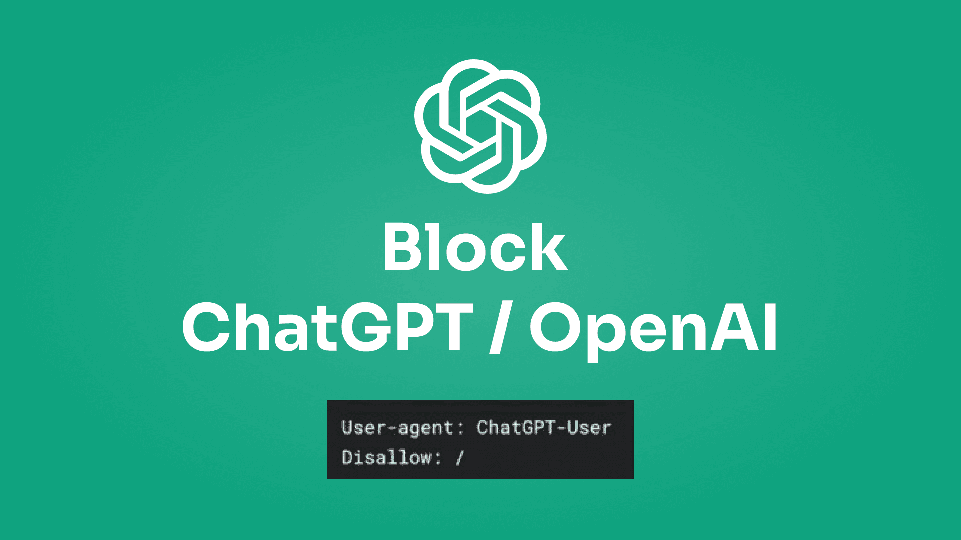 Block chatgpt bot
