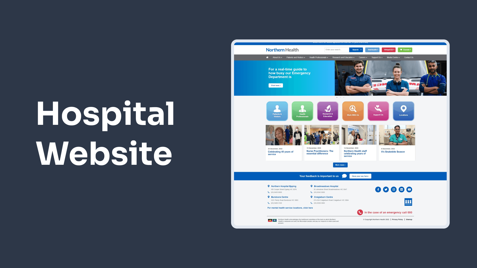 Hospital Website